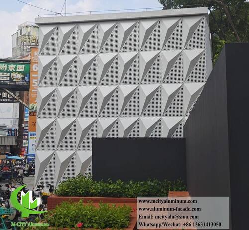 Nieuwste bedrijfsoplossingen over Innovatief 3D-architectonisch aluminium gevelbekledingsysteem