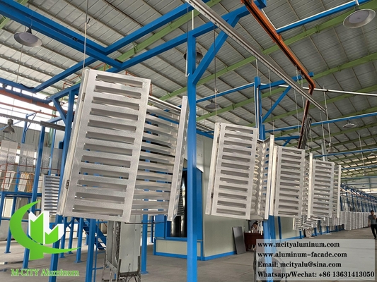 Aluminium scherm warmtepomp dekking voor buiten decoratie om AC te beschermen