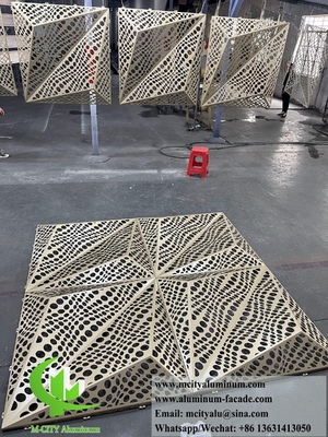 3D-gevelontwerp Metalen scherm Aluminiumpaneel voor gebouwwandbekleding