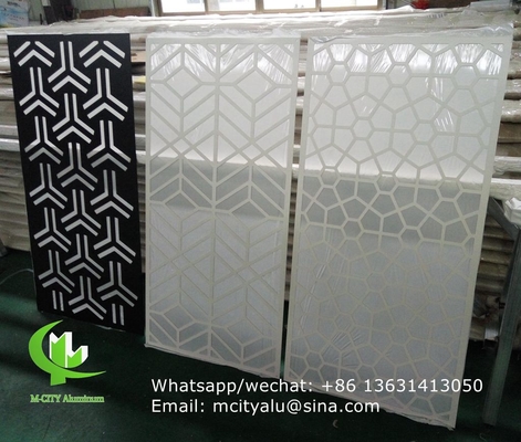 geperforeerde aluminium laser gesneden cnc aluminium schermplaat voor wandbekleding decoratie