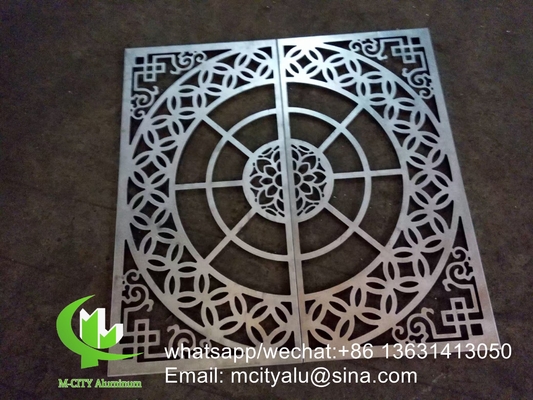 China leverancier 600x600mm aluminium geperforeerd bekleding paneel voor wand decoratie buigvorm