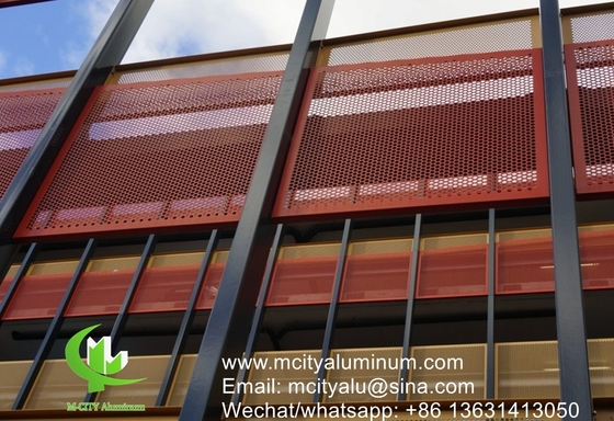 Aluminium geperforeerd plaat voor gevelwandbekleding paneel buitenste gebouw dekking voor gebouw of plafond