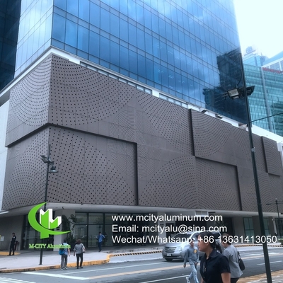 Architectonische gevel Aluminium PVDF Finish Solid Aluminium Panel