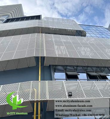 Poedercoated Perforated Aluminium Air Conditioner Cover Warmtepomp Cover Metalen scherm