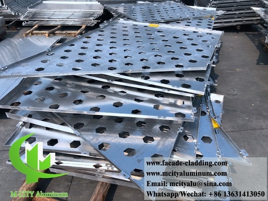 CNC-snijpaneel van aluminium, fluorkoolstof geperforeerd paneel, gordijnwand voor gevelbekleding