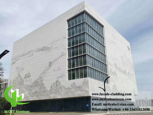 Geperforeerde metalen gevels schermpanelen aluminium bekleding leverancier in Guangzhou China