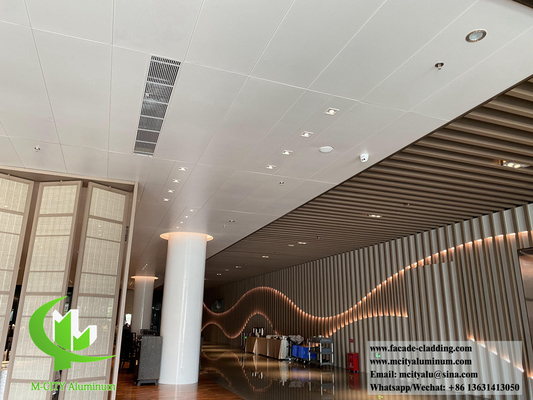 Metalen plafond aluminium bekleding massieve wandpanelen winddicht waterdicht systeem
