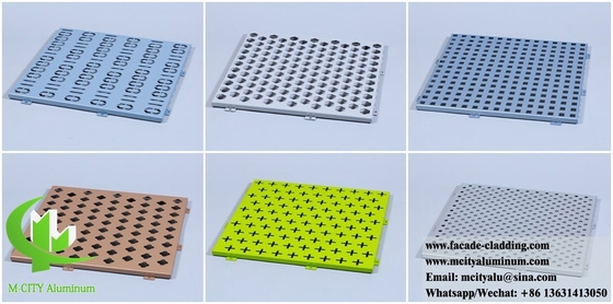 Perforerende plaat van massief aluminium bekledingsplaten PVDF coating 15 jaar garantie