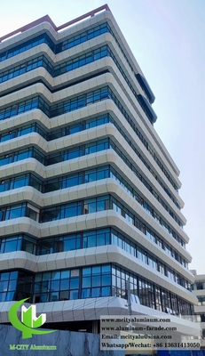 Architectonische wandbekleding Plaat van metaal Aluminium panelen Gevelsysteem PVDF coating