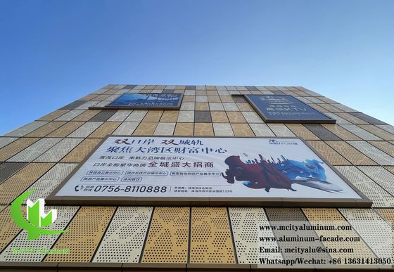 Goede prijs Metalen platen van geperforeerd aluminium voor de bekleding van betonnen gevels online