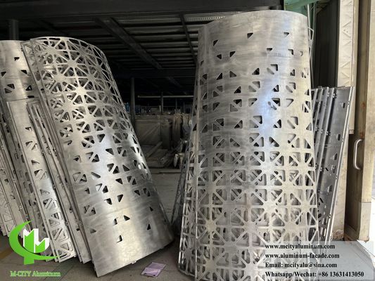 Goede prijs CNC-perforatie metalen bekledingspaneel voor kolom met laser gesneden patroon LED-licht binnen online