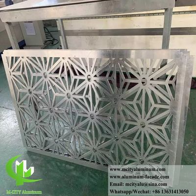 Goede prijs CNC Gesneden Aluminium Scheidingswand Metalen Scherm met Poedercoating Afwerking in 1200x2400mm Decoratief Paneel online