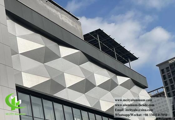 Goede prijs 3D metalen bekleding Aluminium panelen voor architectonische gevels en muur bekleding systeem online