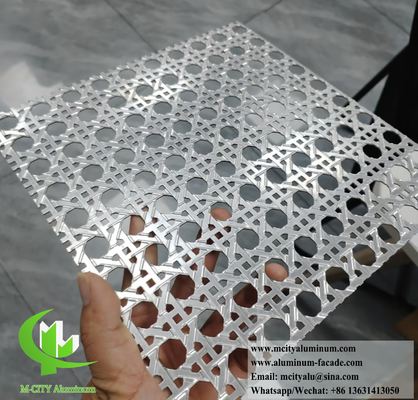Goede prijs Weef Metalen Scherm Aluminium Geperforeerde Plaat Voor Plafond Hek Wandbekleding online