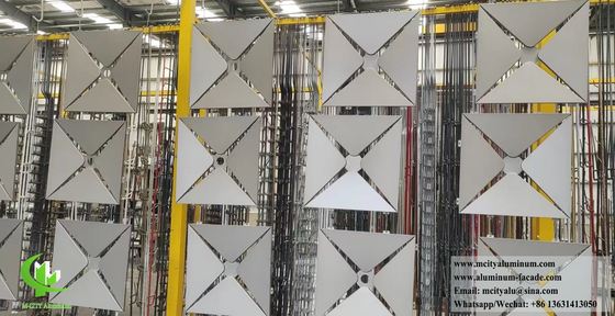 Goede prijs Duurzame 3D-aluminium bekledingspanelen met aanpasbare esthetiek en lichtgewicht ontwerp voor gebouw gevels online