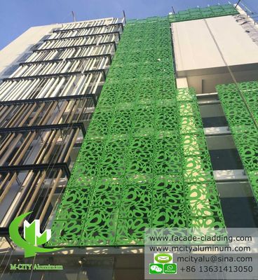 Kwaliteit  3003 Aluminum Alloy Powder Coated Customizable Design Metal Curtain Wall Aluminum Facade Cladding Fabriek