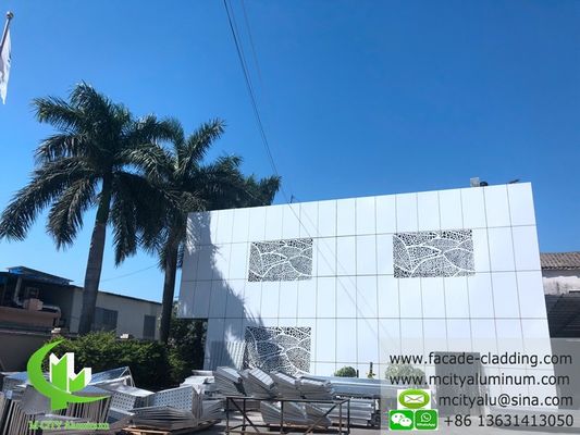 Goede prijs 3003 Aluminium legering poederbedekt geperforeerd aluminiumpaneel voor aanpasbare gevelbekleding en metalen gordijnwand online