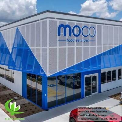 Goede prijs Aluminium gevelpaneel geperforeerd gevelsysteem buiten en binnen decoratie online