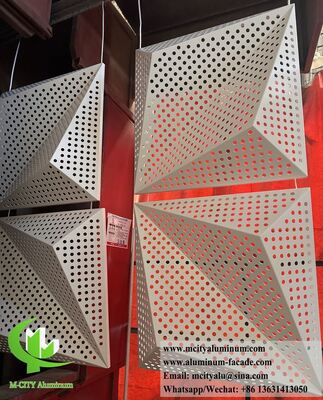 3D Geperforeerde Architecturale Aluminium Gevelpanelen | Op Maat Gemaakte Metalen Bekledingssystemen