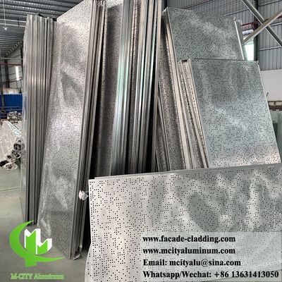 Goede prijs Vaste aluminium wandbekleding met PVDF-verf en aangepaste perforatiepatronen met een dikte van 3 mm online