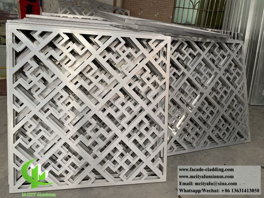 Goede prijs Chinese stijl Traditioneel ontwerp Laser gesneden aluminiumpaneel met poeder gecoat oppervlak in 1000x2000mm Grootte voor gevelbekleding online