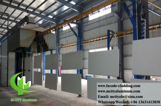 Goede prijs Metalen panelen voor wandbekleding gevel PVDF coating Grijs kleur online