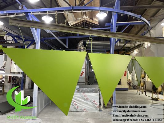 Goede prijs Vast aluminium paneel metalen wandbekleding gevelpaneel 3 mm dik PVDF online