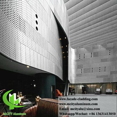 Goede prijs Perforerende metalen panelen voor wandbekleding Aluminium gevelsysteem met rond patroon online