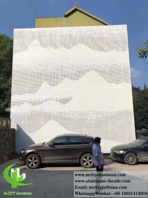 Perforerende plaat van aluminium met een schermpoeder, bekleed voor buitenwandpaneel