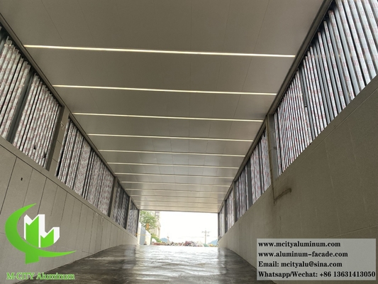 Metalen bekleding voor architectuur Voor muur Voor plafond Solid aluminium Duurzame materialen