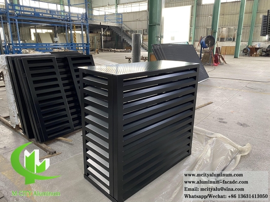 Geperforeerde aluminium hoes voor AC-scherm warmtepomp Hoes Metalen plaat met perforatiepatroon