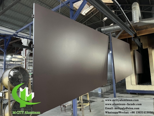 Metalen buitenwand gevel Vaste aluminium bekleding panelen 3 mm PVDF coating 20 jaar garantie