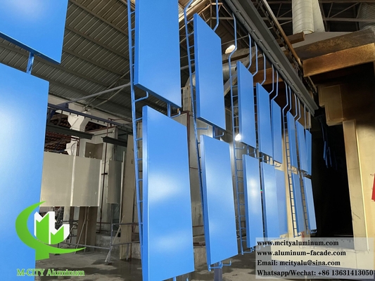 Architektonische metalen wandbekleding PVDF-coating 20 jaar garantie voor gevelversiering