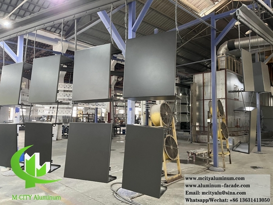 Metalen buitenwand gevel Vaste aluminium bekleding panelen 3 mm PVDF coating 20 jaar garantie