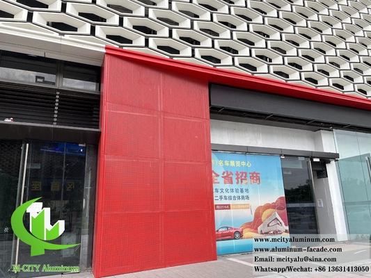 Perforerende metalen gevels solide aluminium wand bekleding als zon schaduw louver