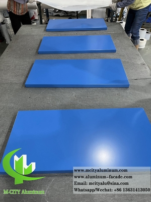 Metalen buitenwand gevel Vaste aluminium bekleding panelen 3 mm PVDF coating 20 jaar garantie