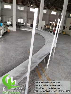 China Dubbel gebogen aluminium bekleding metalen panelen Buiten of binnen