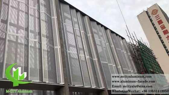 CNC-metalen bekleding Aluminium geperforeerd plaat metalen gaas voor gevelversiering