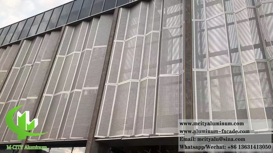 CNC-metalen bekleding Aluminium geperforeerd plaat metalen gaas voor gevelversiering