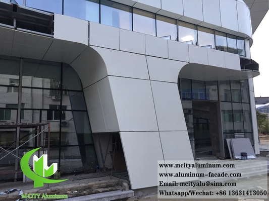 Metalen wandbekleding 3D-vorm Architecturale aluminiumplaat voor muurgevels System Anti rust