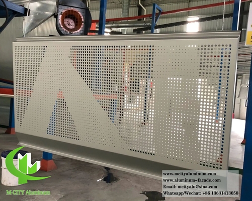 Geperforeerde metalen panelen Vaste aluminium PVDF-coating Duurzaam roestvrij waterdicht