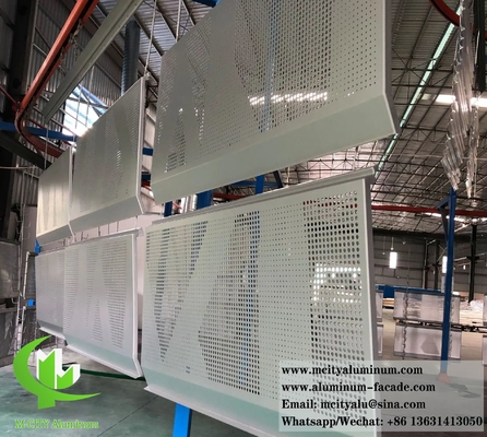Metalen plaat voor wandbekleding met een patroon met een poedercoating van massief aluminiumpaneel