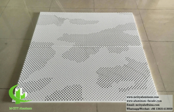 Geperforeerde metalen panelen Vaste aluminium PVDF-coating Duurzaam roestvrij waterdicht