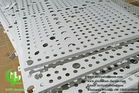 Metalen bekleding geperforeerd plaat Aluminium gevel plafond wandbekleding decoratie