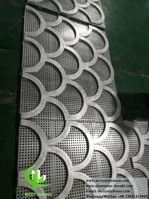 Perforerende plaat van aluminium met een schermpoeder, bekleed voor buitenwandpaneel