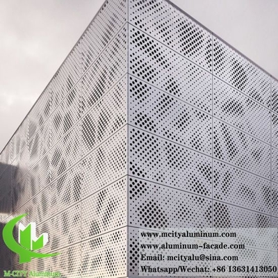 Metalen bekleding geperforeerd plaat Aluminium gevel plafond wandbekleding decoratie