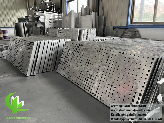 Lange levensduur Variabel ontwerp Kleur geperforeerde aluminium gevel