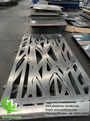 Laser gesneden metalen scherm 15 mm aluminium panelen met patroon voor deur