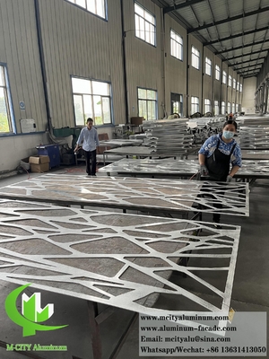 Laser gesneden metaalpaneel Aluminium scherm voor kamerverdeler decoratie 10 mm dikte