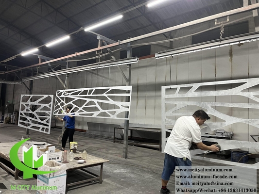 CNC-snijden metalen plaat Aluminium scherm met laser snijpatroon voor wanddecoratie